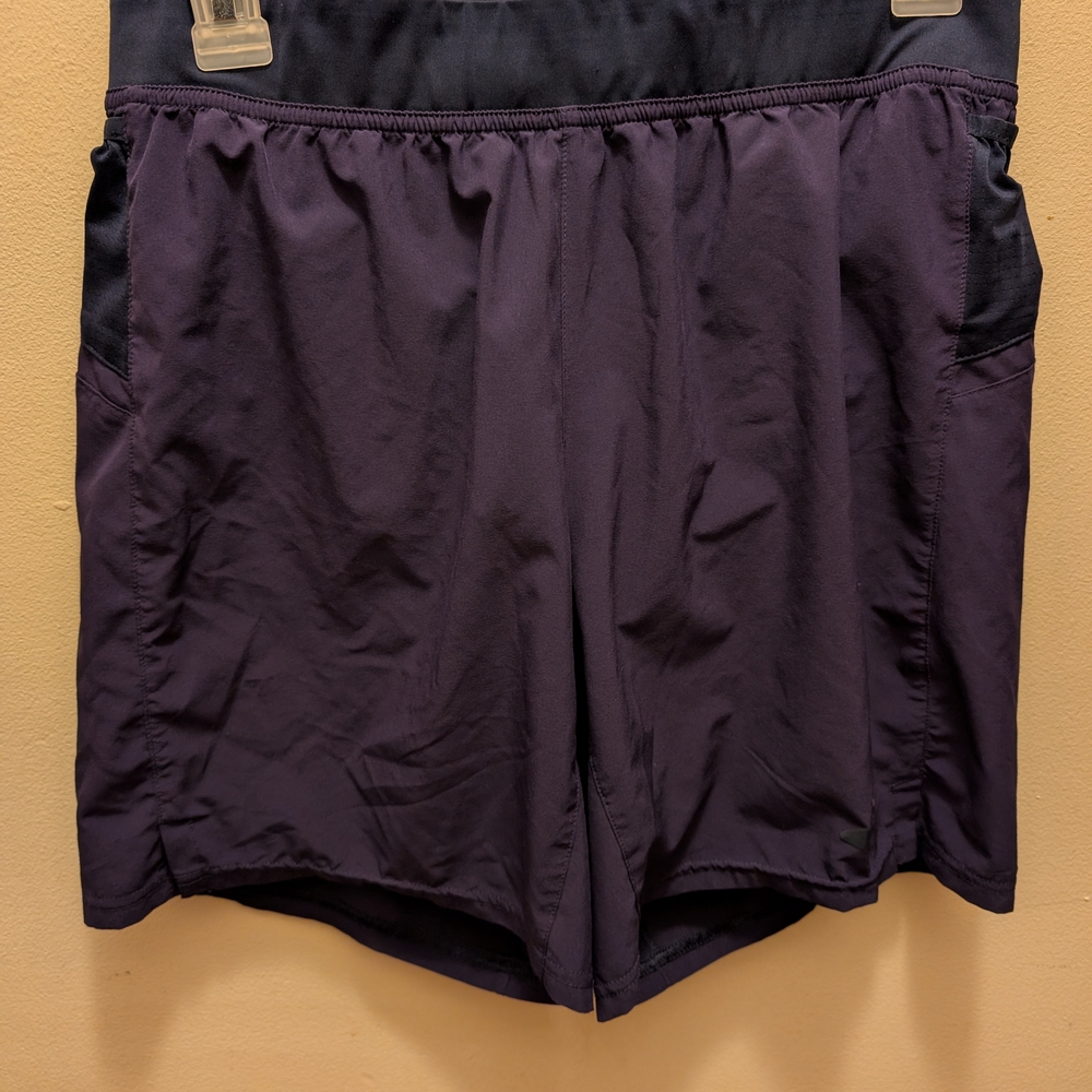 Mens Brooks Running Navy Blue Shorts Sz Small
